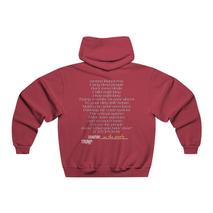 Patriotic, we know what you did trump print, Men's NUBLEND® Hooded Sweatshirt