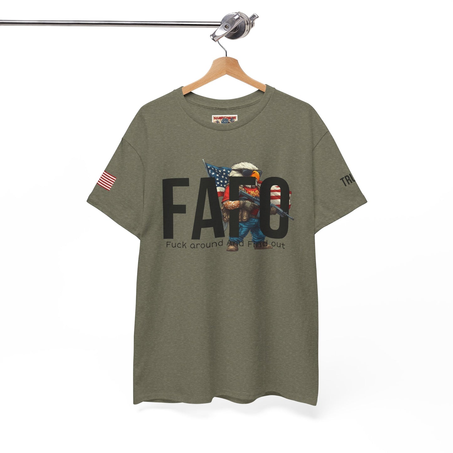 Patriotic FAFO trump print, Unisex Heavy Cotton Tee