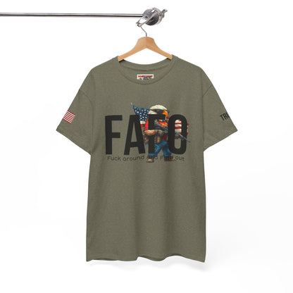 Patriotic FAFO trump print, Unisex Heavy Cotton Tee