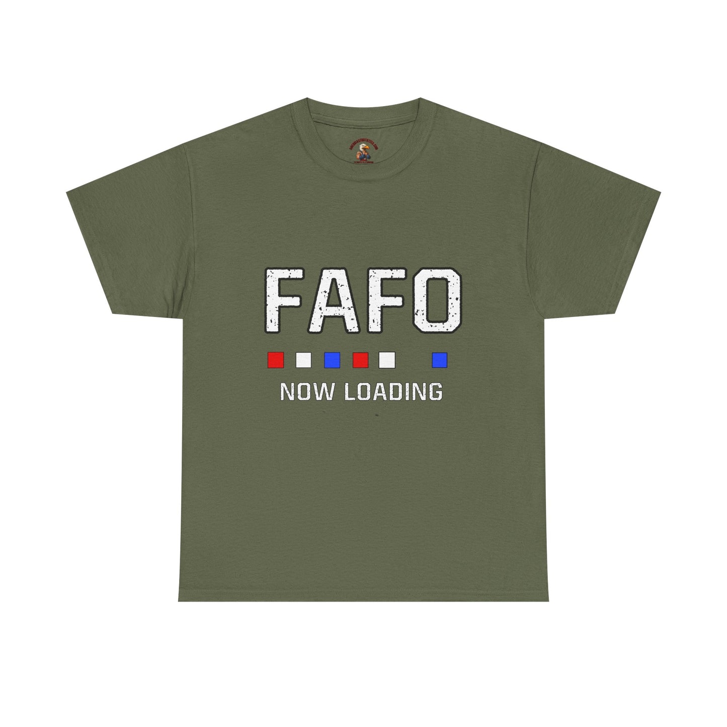 FAFO Now Loading Unisex Cotton Tee, Casual Tee, Graphic T-Shirt, Funny Shirt for Friends, Gift for Humor Lovers