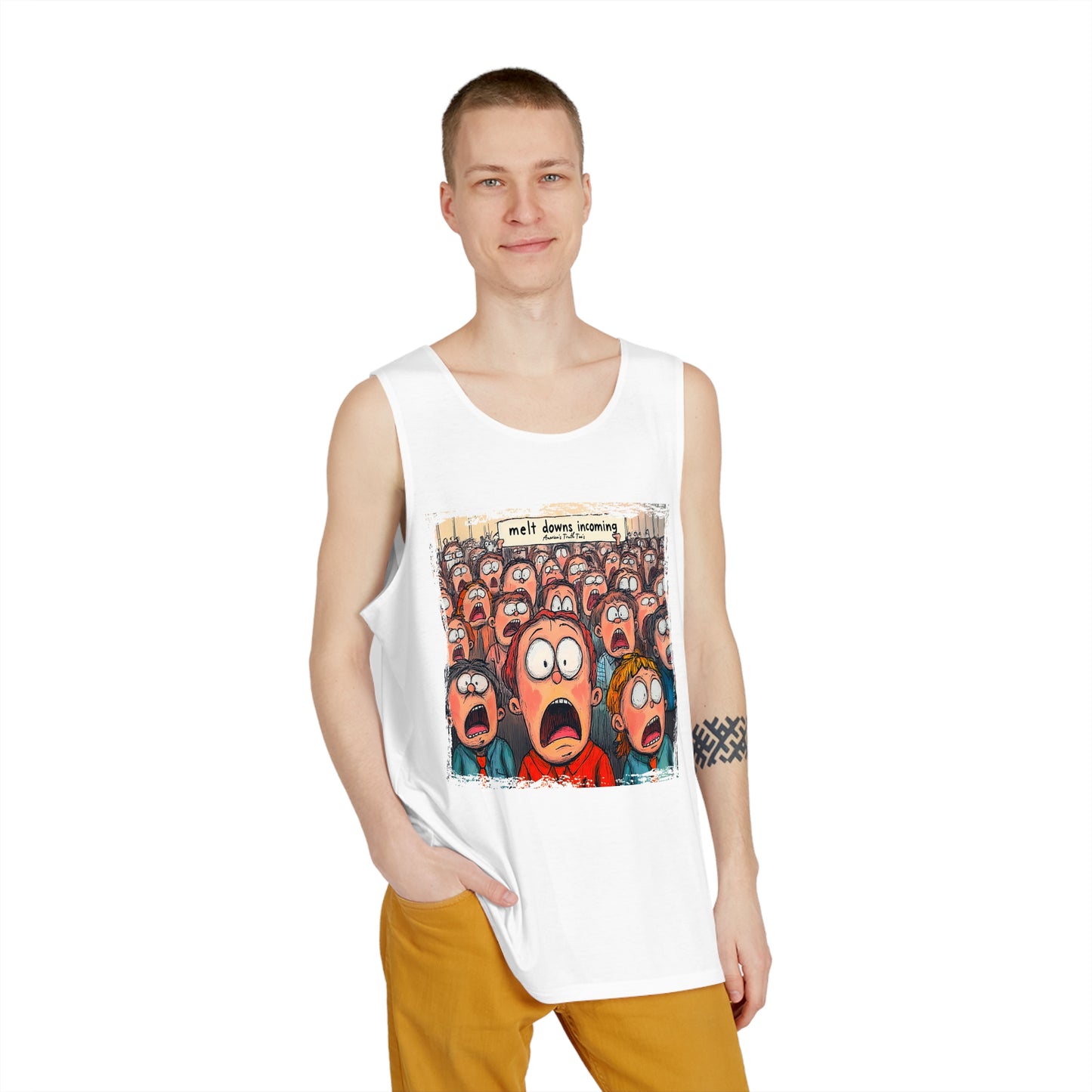 Meltdowns Incoming, Patriotic tank tops and a Men's Tank (AOP)
