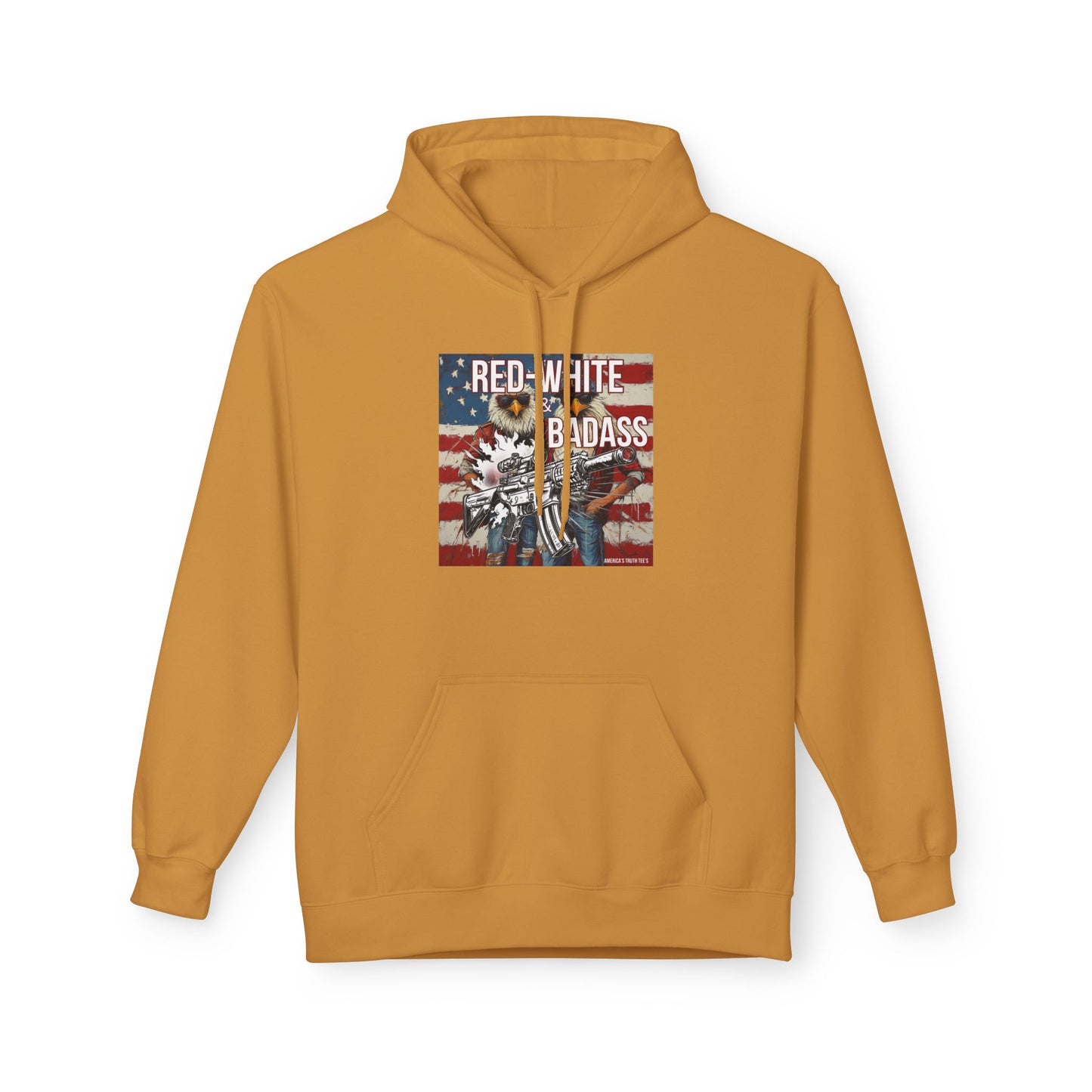 Red white and BA, trump printUnisex Midweight Softstyle Fleece Hoodie