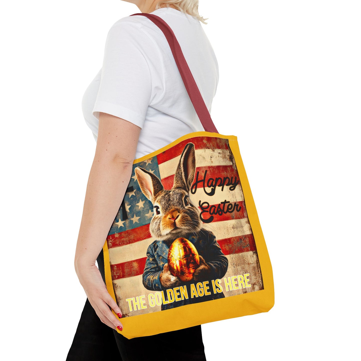 The golden age is here Trump print ,Tote Bag (AOP)