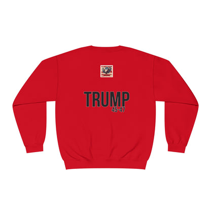 Cartoon patriotic don’t blame me print, Unisex NuBlend® Crewneck Sweatshirt