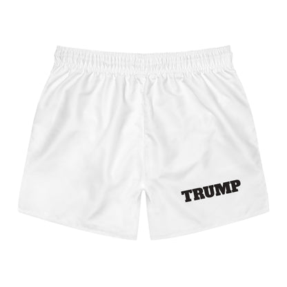 Gulf Of America Swim Trunks with Trump Print - Casual Beachwear for Summer Fun