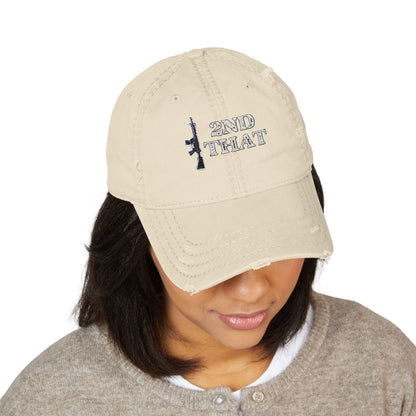 I second that, Distressed Dad Hat (Embroidery)