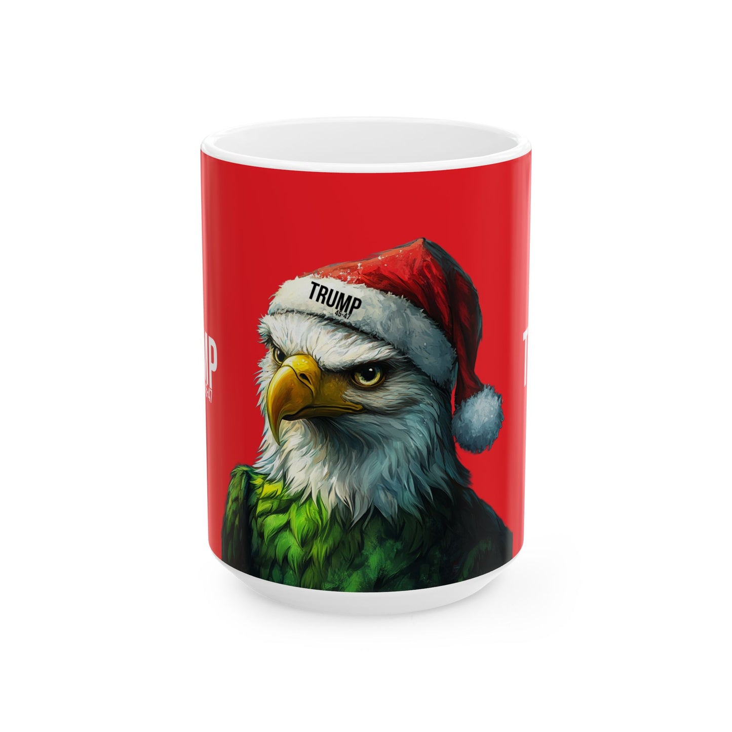 Eagle/Trump Christmas Ceramic Mug, (11oz, 15oz)