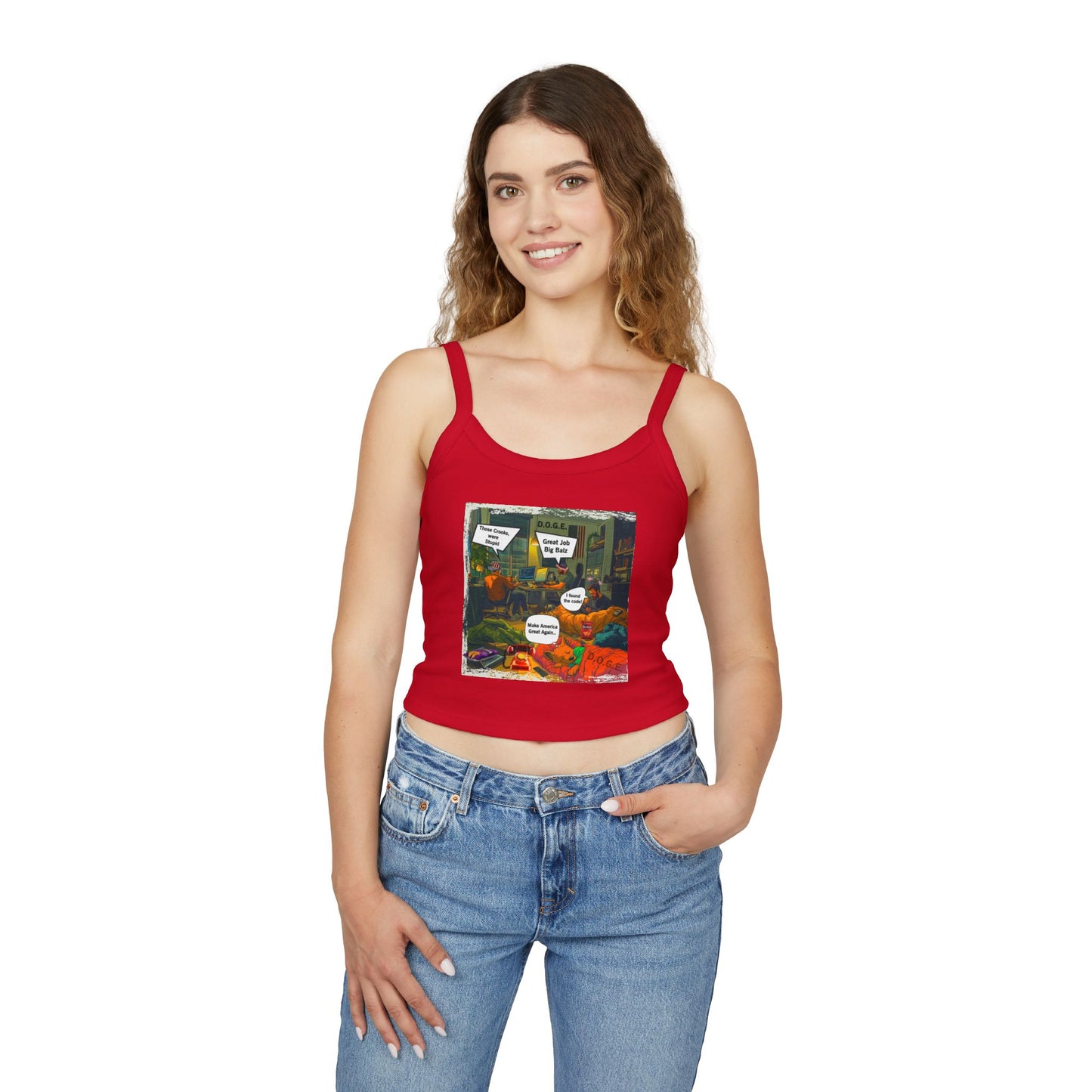 D.o.g.e. Theme Women's Spaghetti Strap Tank Top