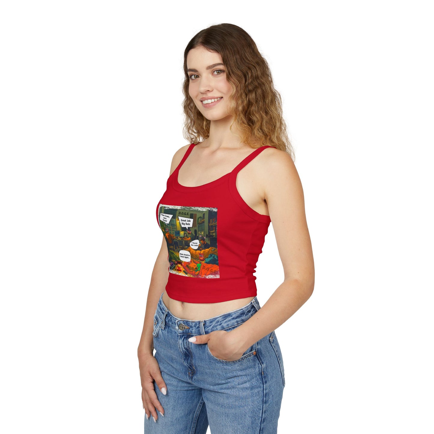 D.o.g.e. Theme Women's Spaghetti Strap Tank Top