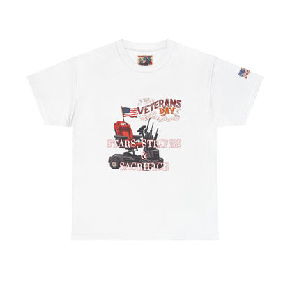 Patriotic Veterans day print ,Unisex Heavy Cotton Tee