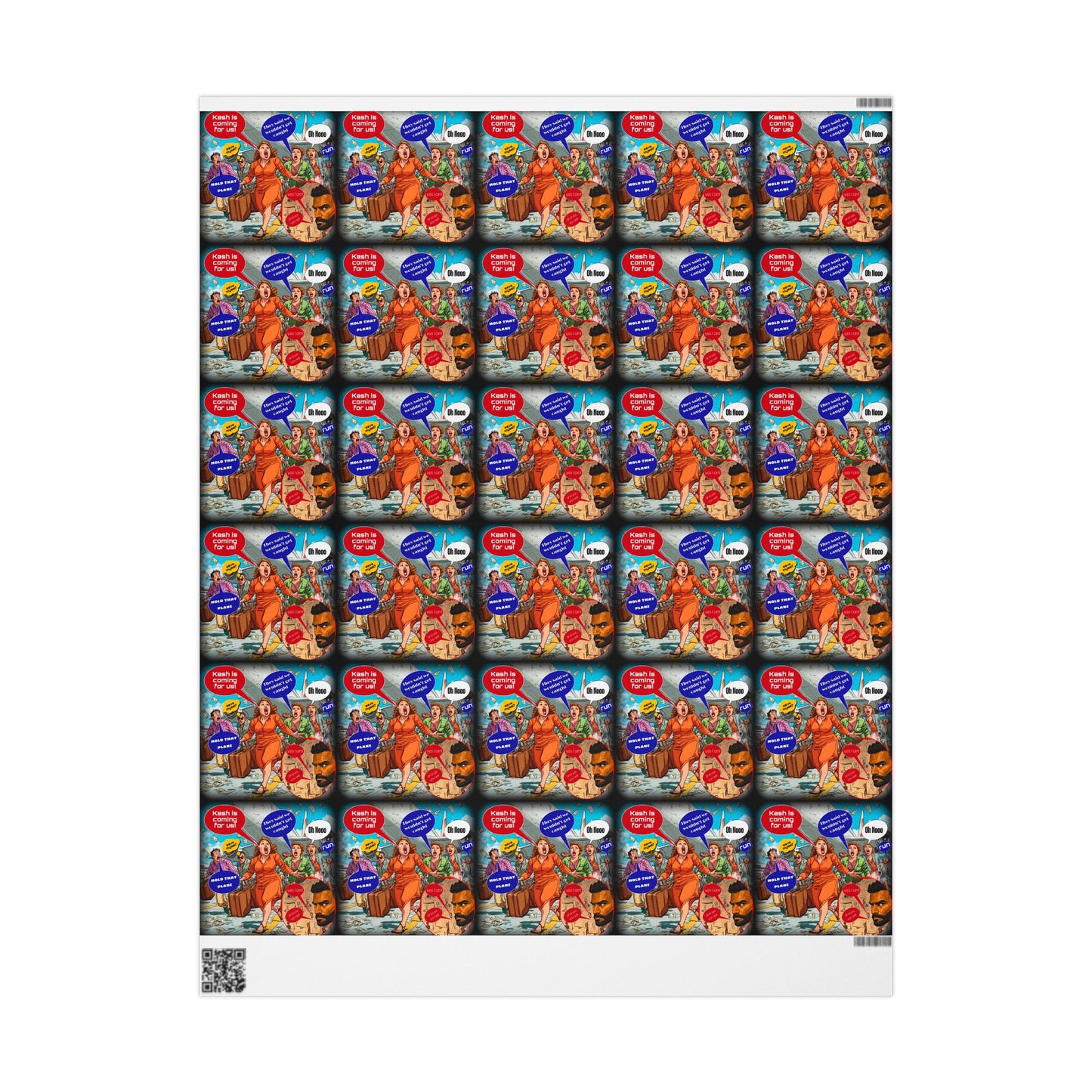 Patriotic cartoon Wrapping Papers