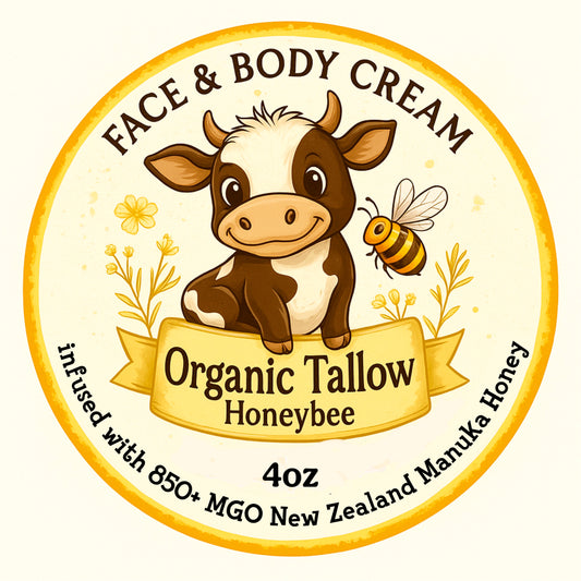 Organic Tallow HoneyBee Face & Body Cream