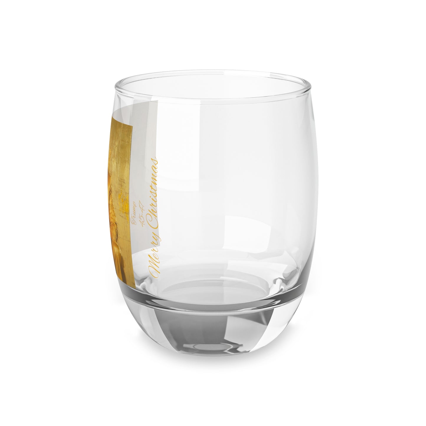 Trump merry Christmas Whiskey Glass