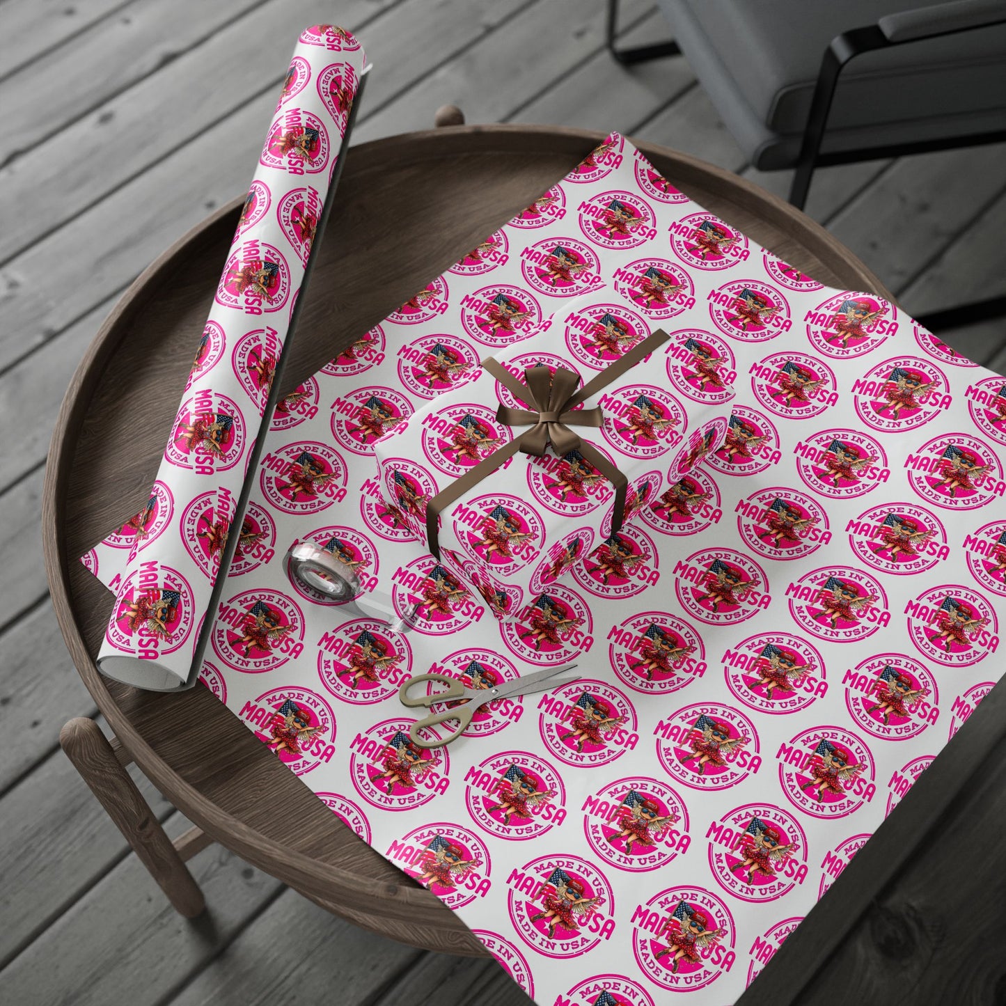 Made in USA Girl Wrapping Papers