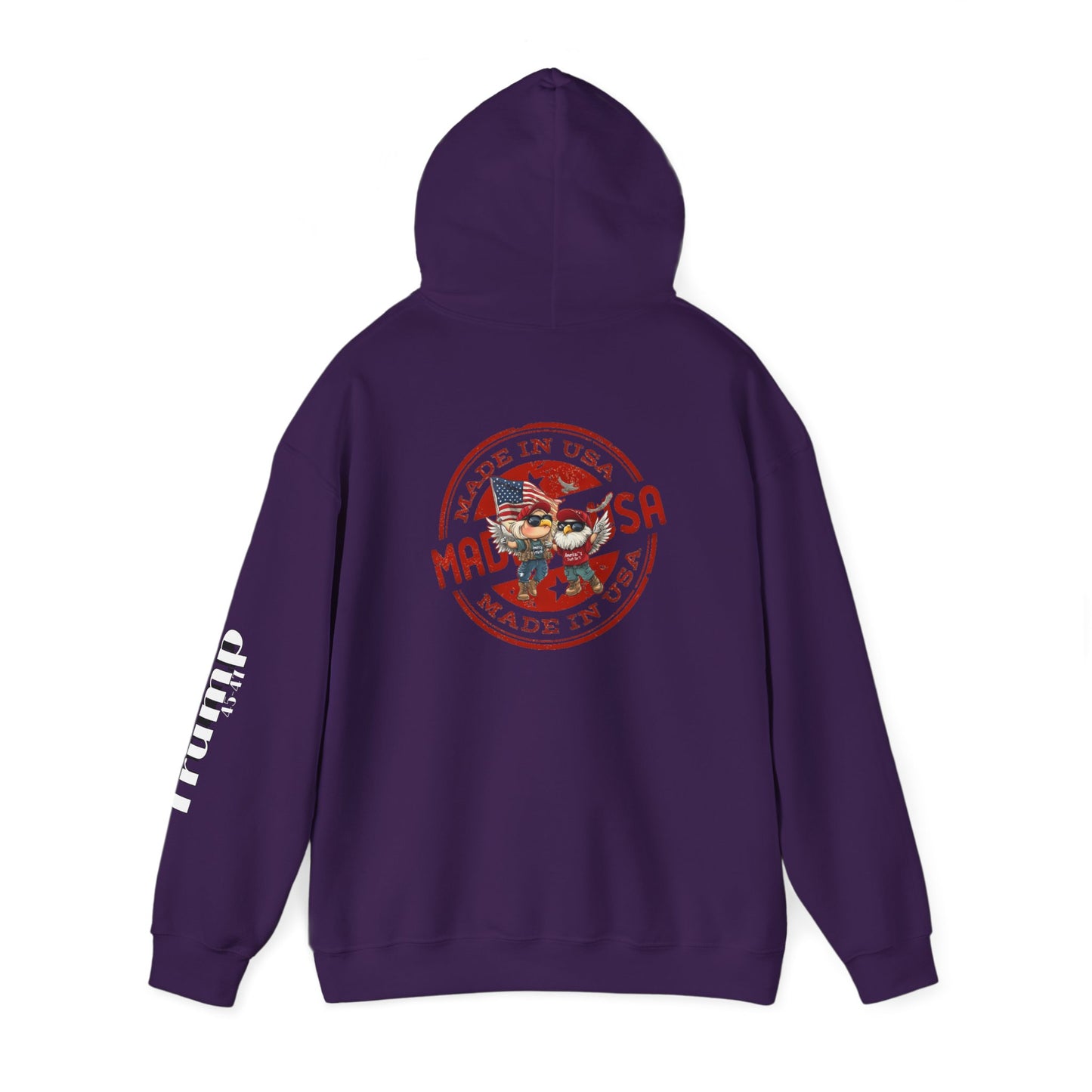 Trump cartoon print, Unisex Heavy Blend™ Hooded Sweatshirt