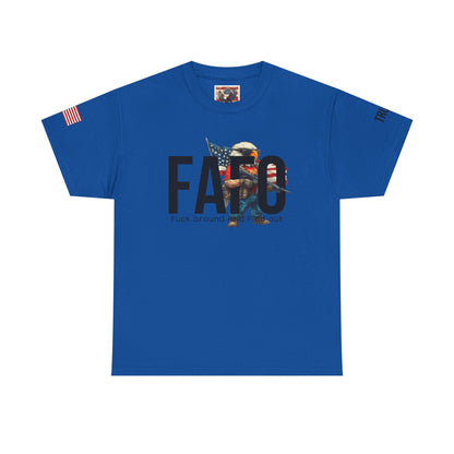 Patriotic FAFO trump print, Unisex Heavy Cotton Tee