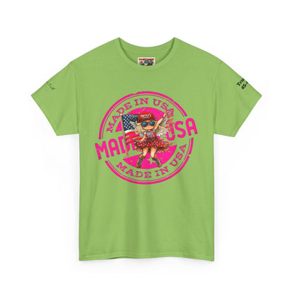 Made in the USA women’s patriotic print, Unisex Heavy Cotton Tee