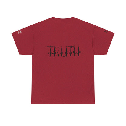 100% and vaccinated blood print, Unisex Heavy Cotton Tee