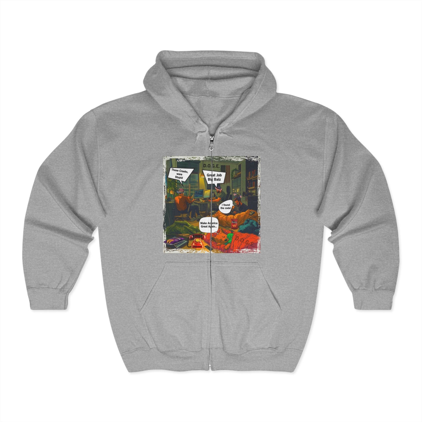 D.o.g.e. Cartoon Print Hoodie