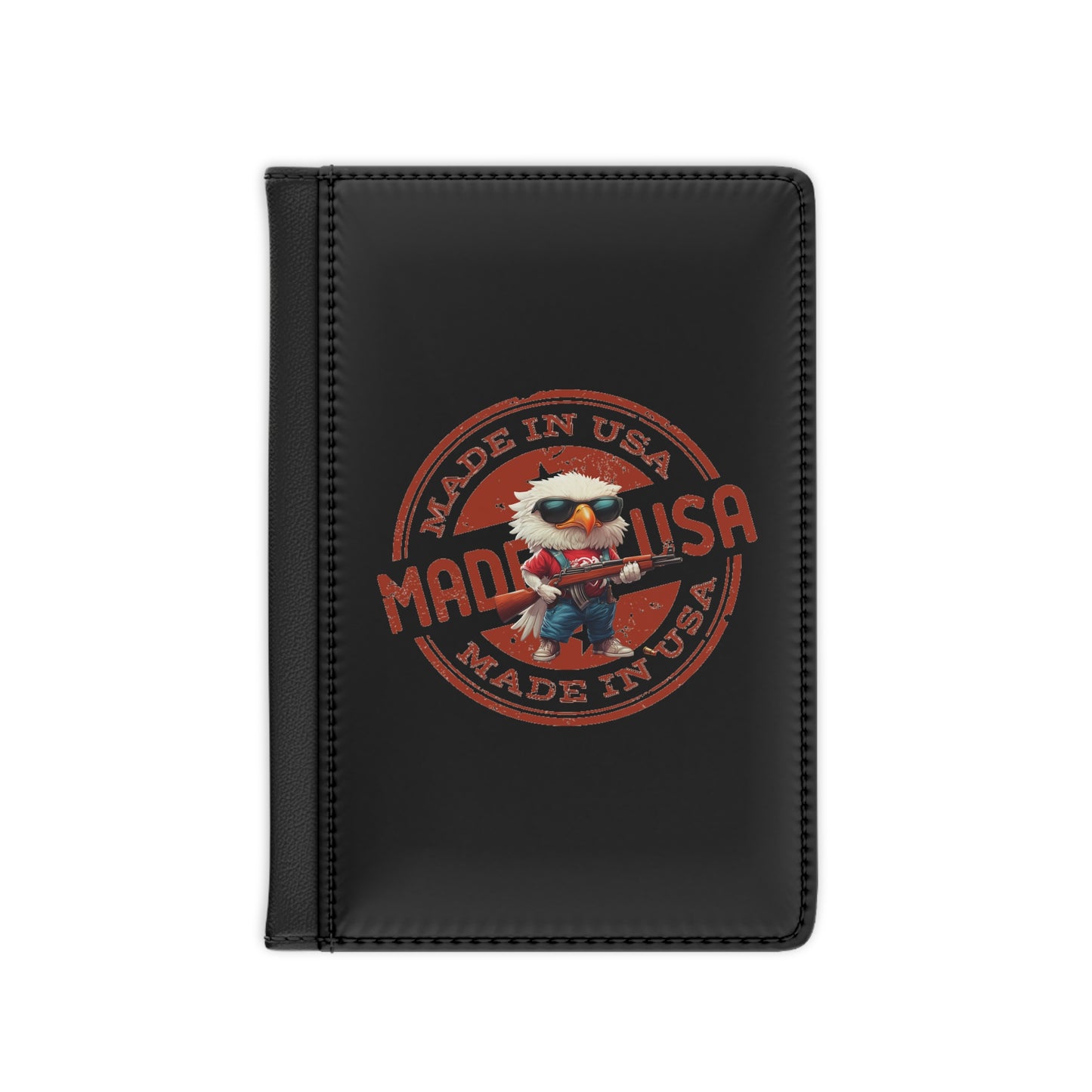 American made with eagle print Passport Cover