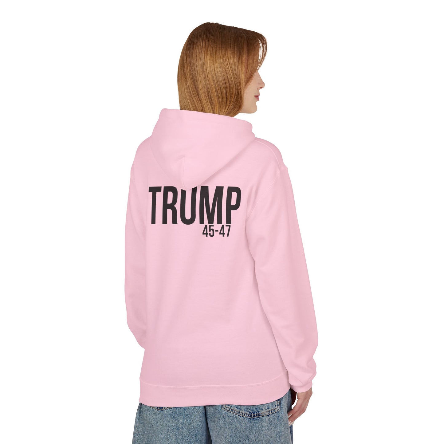 Red white and BA, trump printUnisex Midweight Softstyle Fleece Hoodie