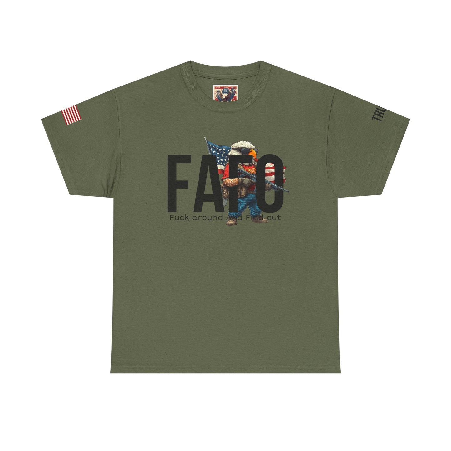 Patriotic FAFO trump print, Unisex Heavy Cotton Tee