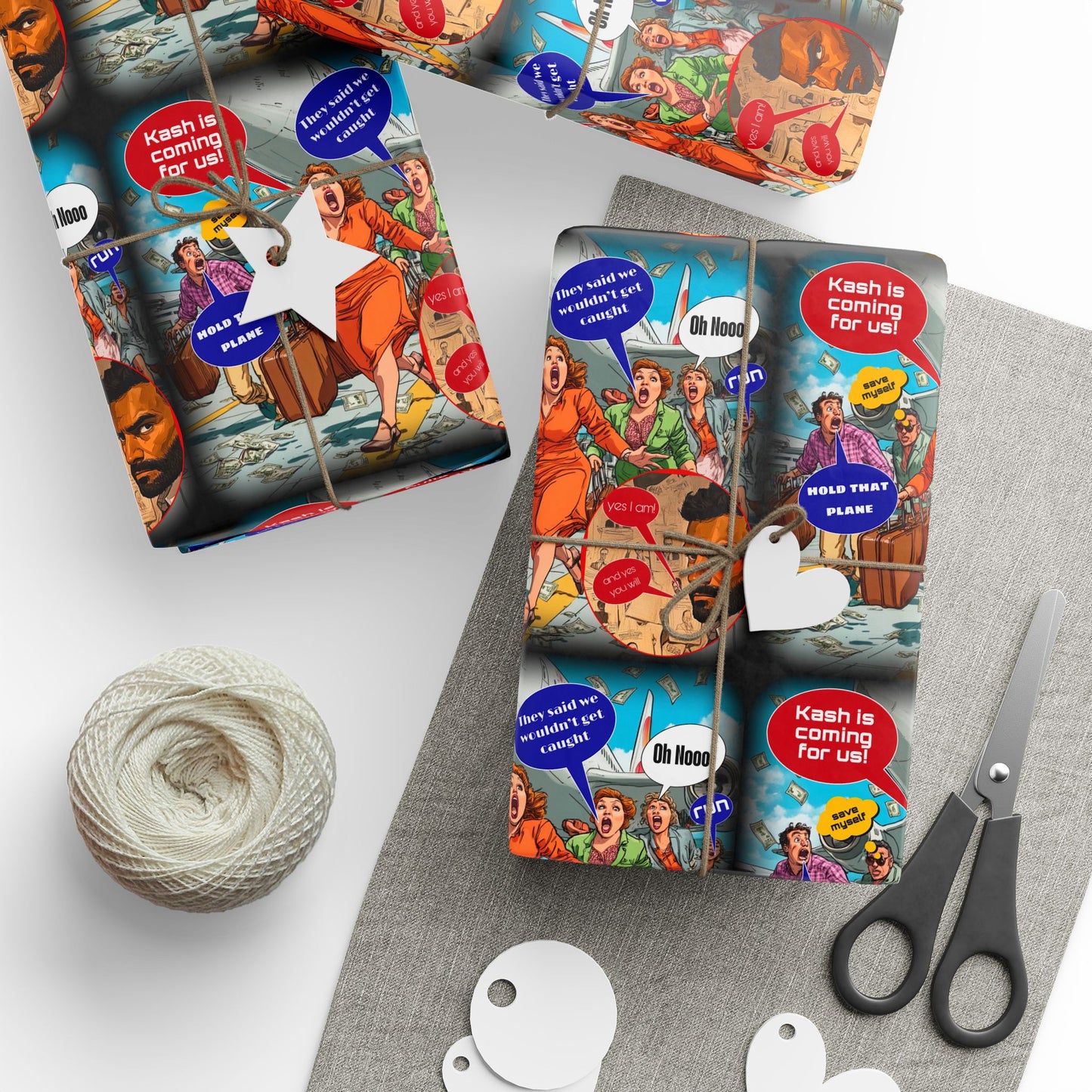 Patriotic cartoon Wrapping Papers