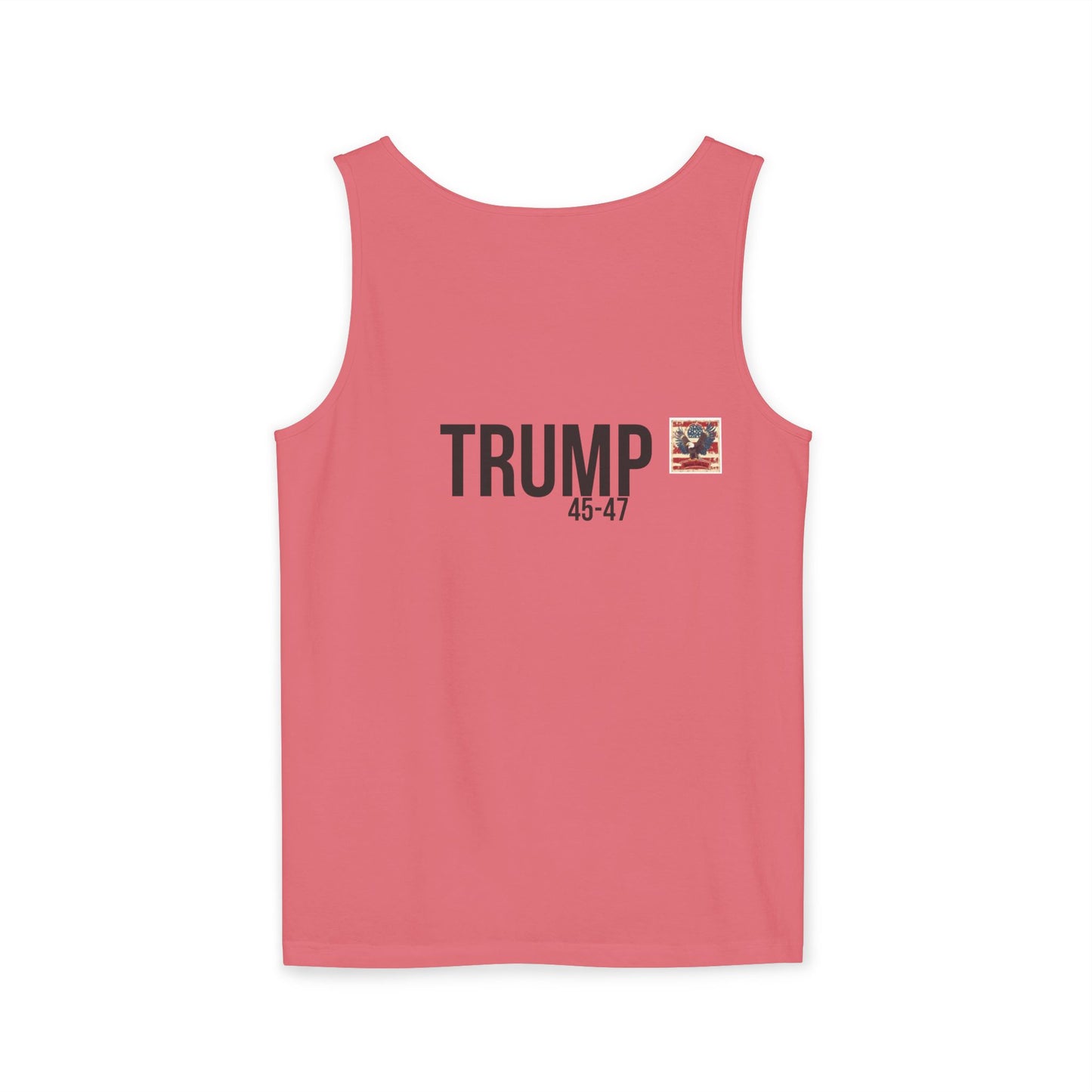 Doge trump cartoon print, Unisex Garment-Dyed Tank Top