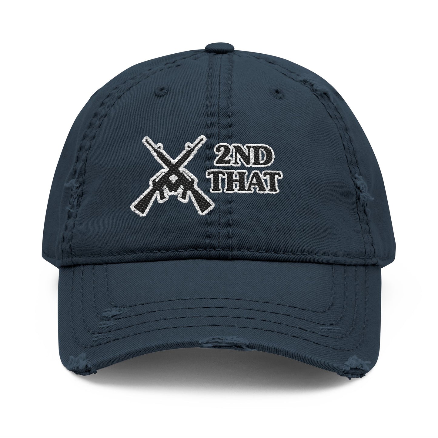 Distressed Dad Hat with 2nd That Embroidery | Casual Military Style Cap, Perfect Gift for Dads and Veterans, Unique Accessories