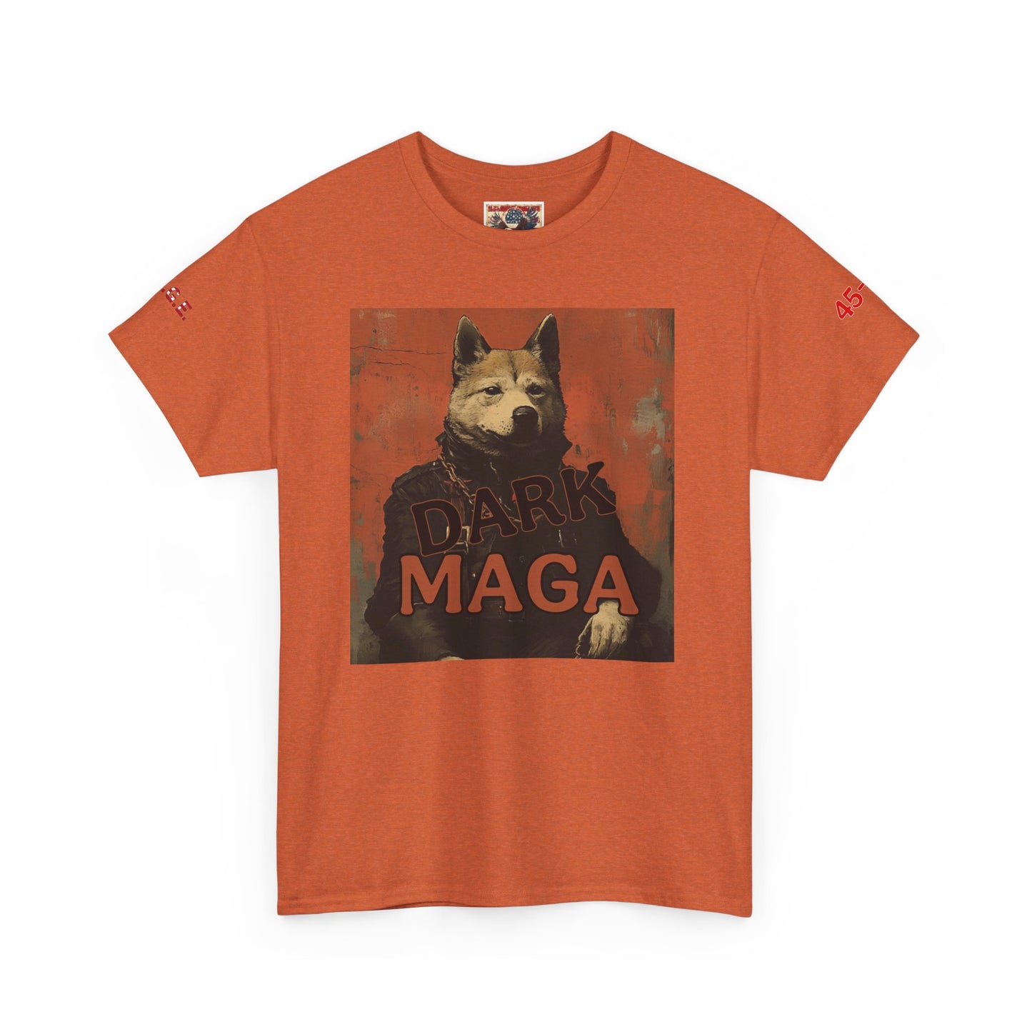 Dark MAGA  with made in USA print Unisex Heavy Cotton Tee