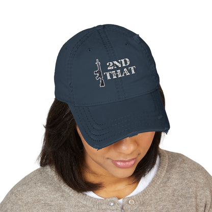 I second that, Distressed Dad Hat (Embroidery)