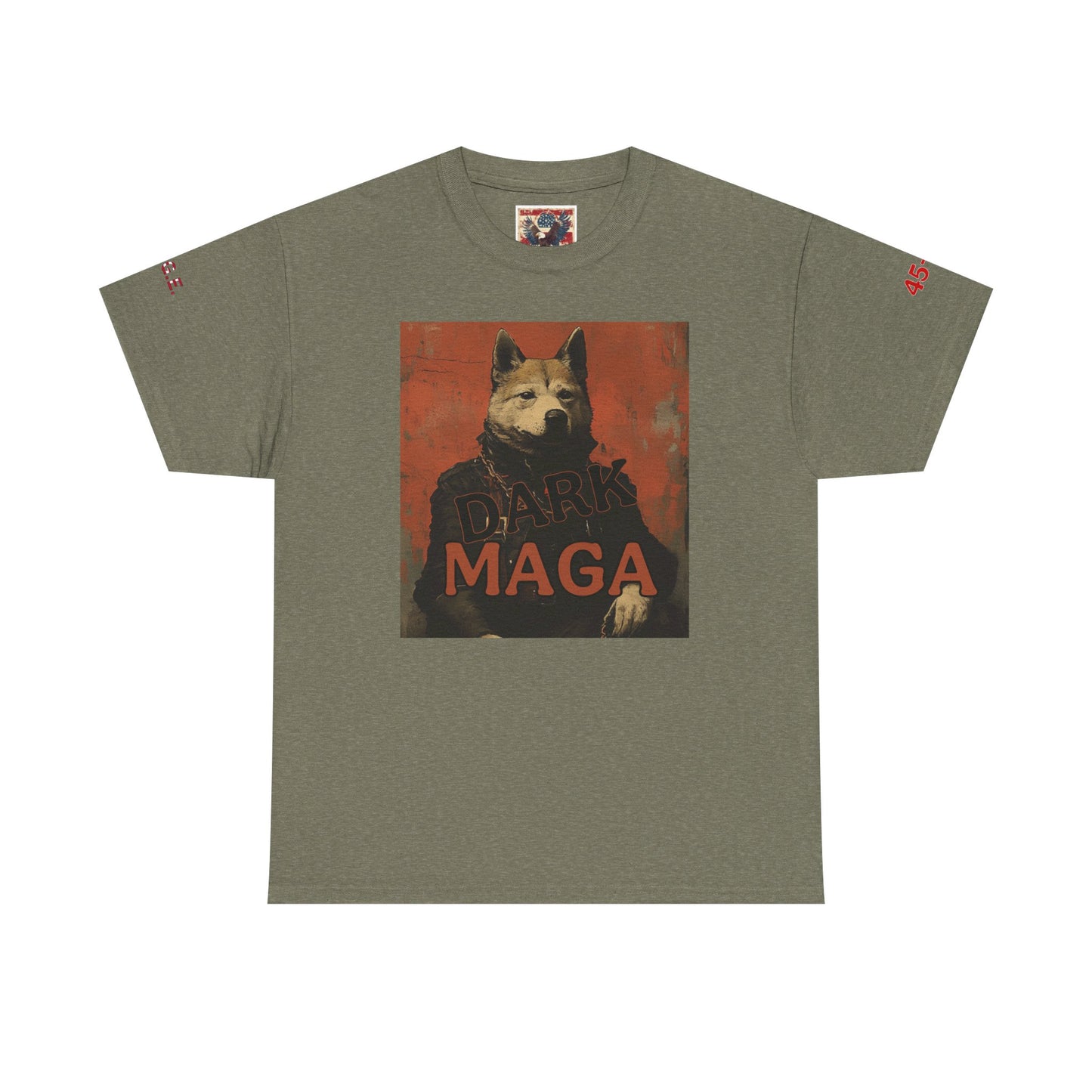 Dark MAGA  with made in USA print Unisex Heavy Cotton Tee