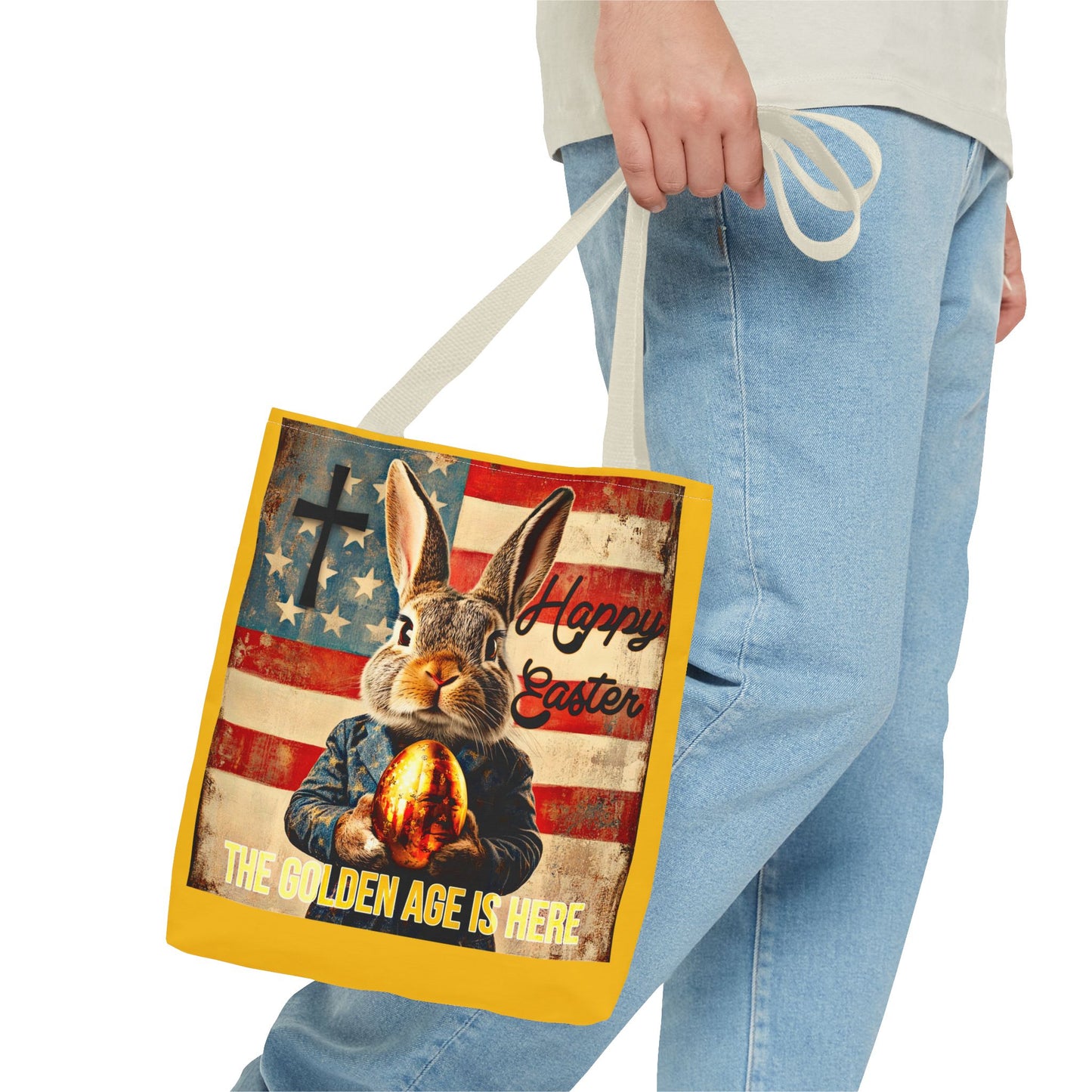 The golden age is here Trump print ,Tote Bag (AOP)