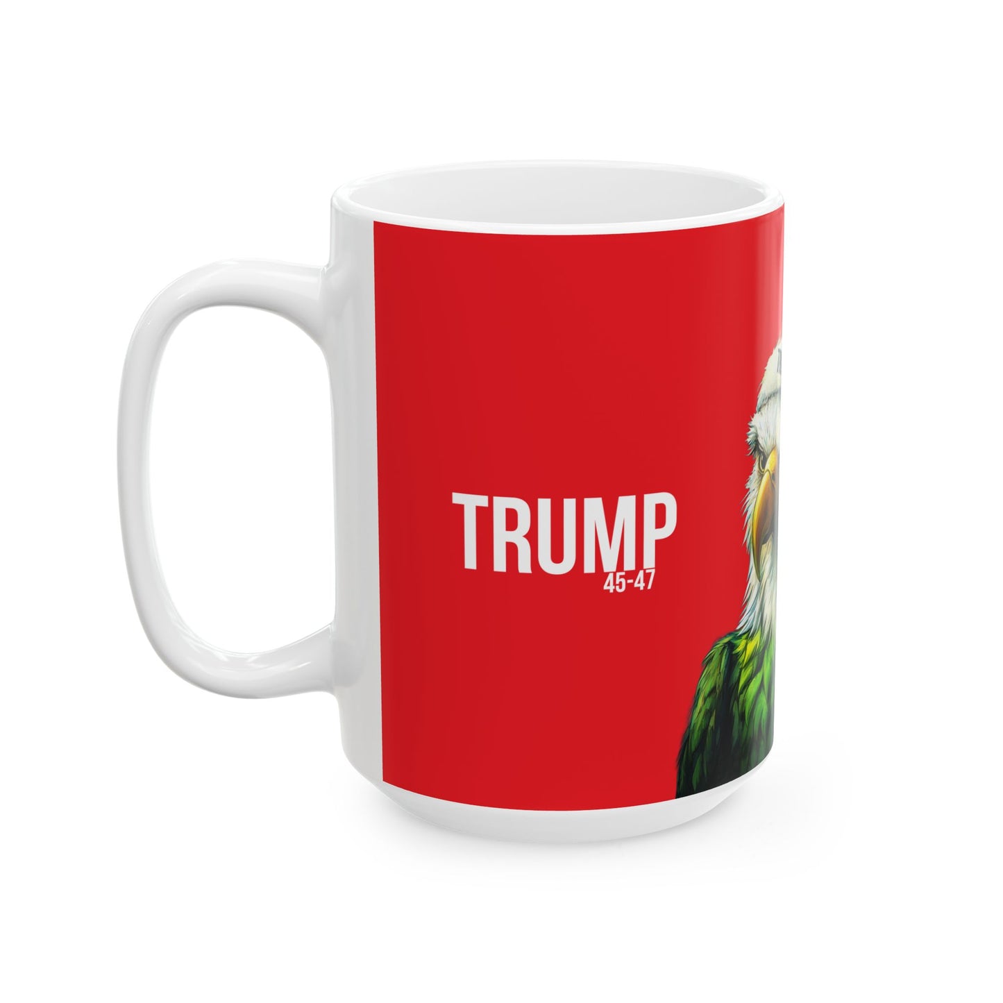 Eagle/Trump Christmas Ceramic Mug, (11oz, 15oz)