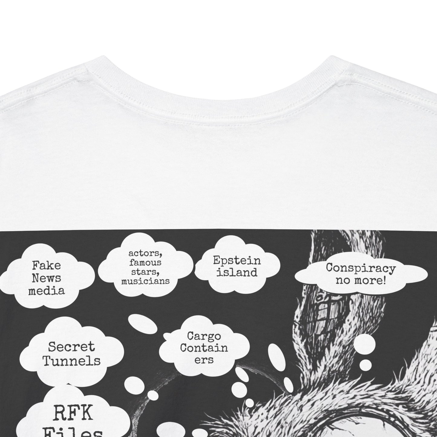 Whimsical Rabbit Quote Unisex Heavy Cotton Tee - Fun Graphic Tee for Art Lovers