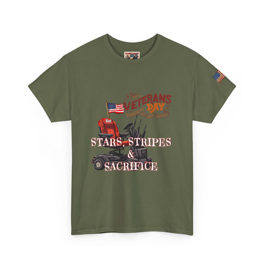 Patriotic Veterans day print ,Unisex Heavy Cotton Tee