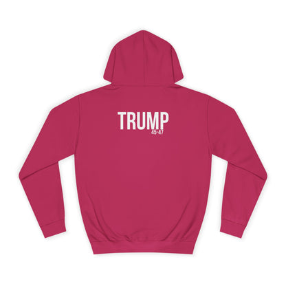 DOGE trump print cartoon, Unisex College Hoodie