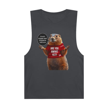 Cartoon patriotic don’t blame me print ,Unisex Barnard Tank