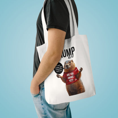 Patriotic cartoon don’t blame me, print ,Cotton Tote Bag