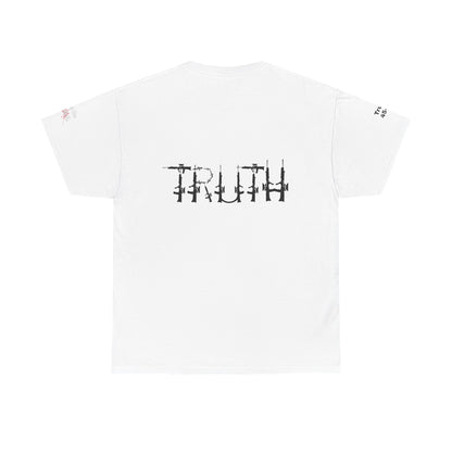 100% and vaccinated blood print, Unisex Heavy Cotton Tee