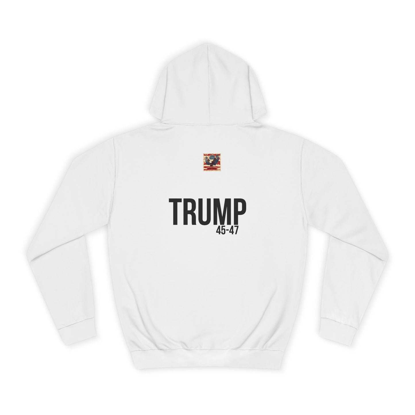 DOGE trump print cartoon, Unisex College Hoodie