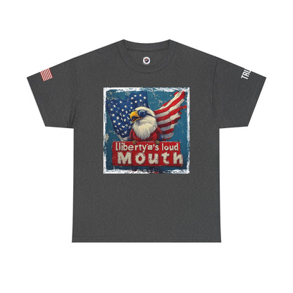 Libeerty’s loud mouth trump print, Unisex Heavy Cotton Tee