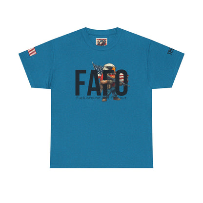 Patriotic FAFO trump print, Unisex Heavy Cotton Tee