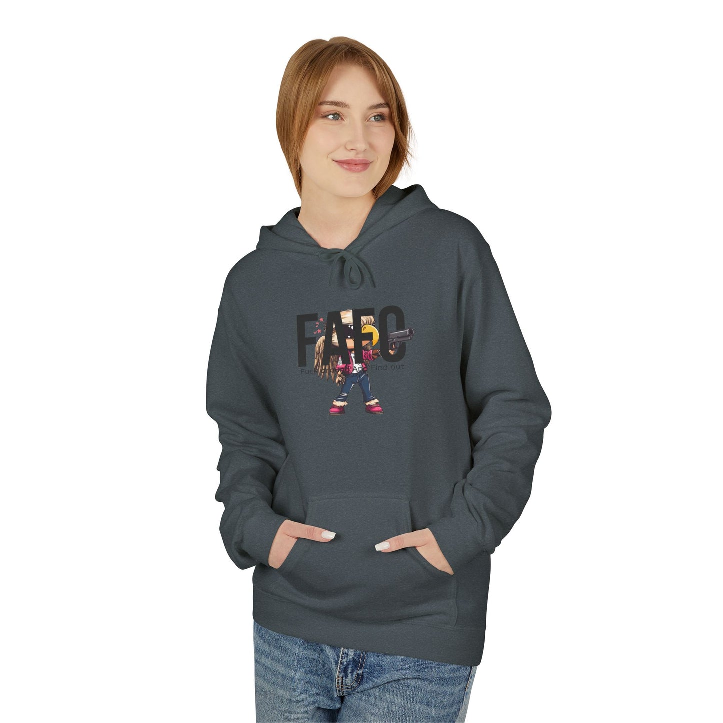 Fafo trump print, Unisex Midweight Softstyle Fleece Hoodie