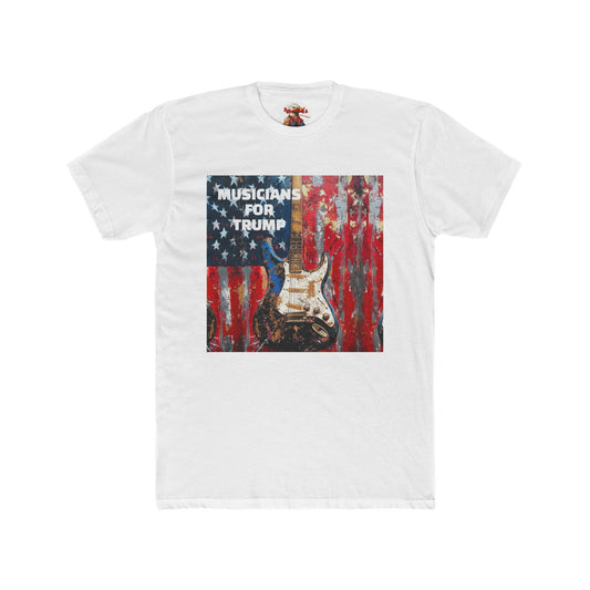 Musicians for Trump Unisex Cotton Crew Tee - 100% Happy Frequency Shirt