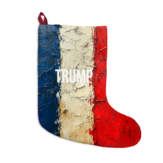 Red white and blue trump Christmas Stockings