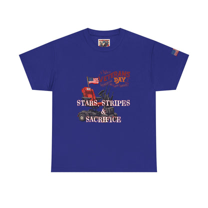 Patriotic Veterans day print ,Unisex Heavy Cotton Tee