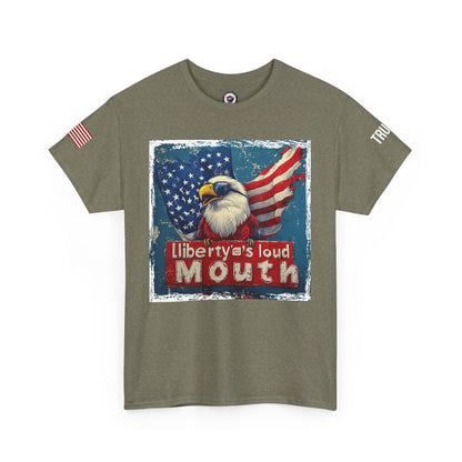 Libeerty’s loud mouth trump print, Unisex Heavy Cotton Tee