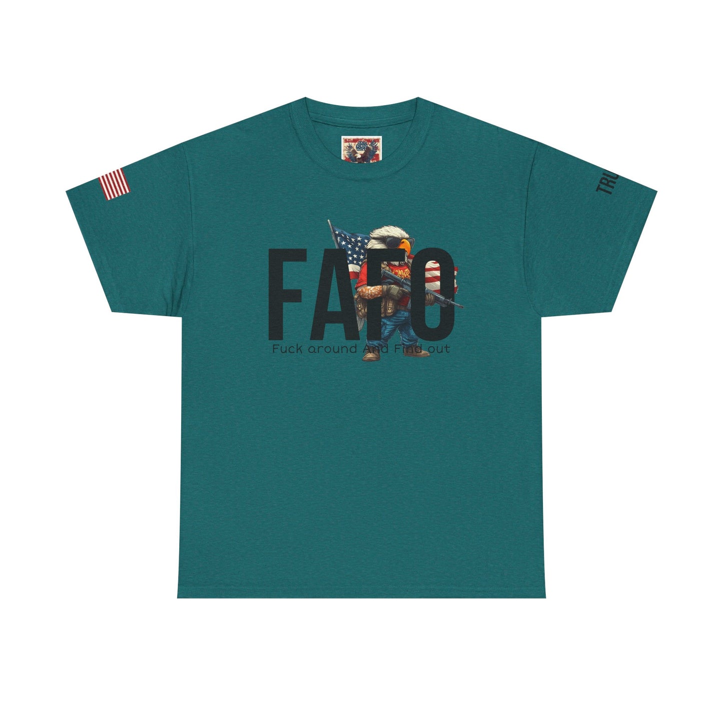 Patriotic FAFO trump print, Unisex Heavy Cotton Tee