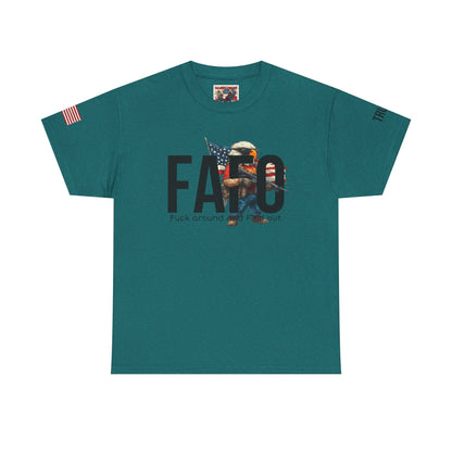 Patriotic FAFO trump print, Unisex Heavy Cotton Tee